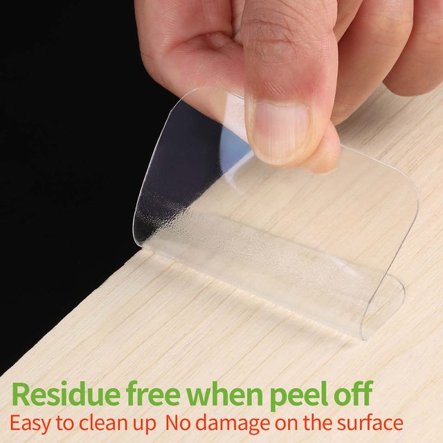 10Pcs Double Sided Adhesive Pads Nano Gel Tape Clear Washable